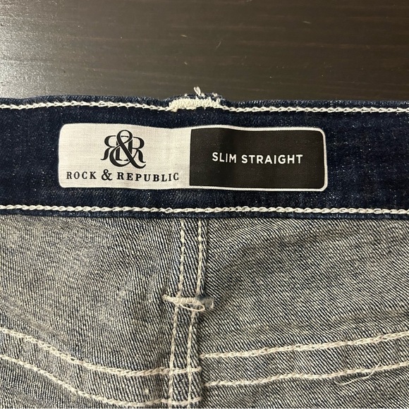 Rock & Republic Men’s Slim Straight Jeans Denim 32X32 - Picture 5 of 9